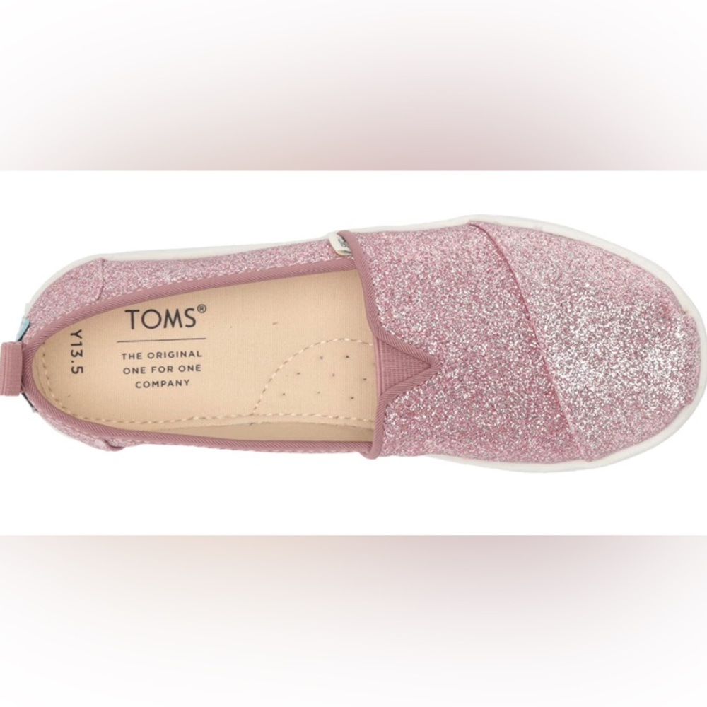 New TOMS Unisex-Child Alpargata Sneaker Pink Glitter
Size 3.5